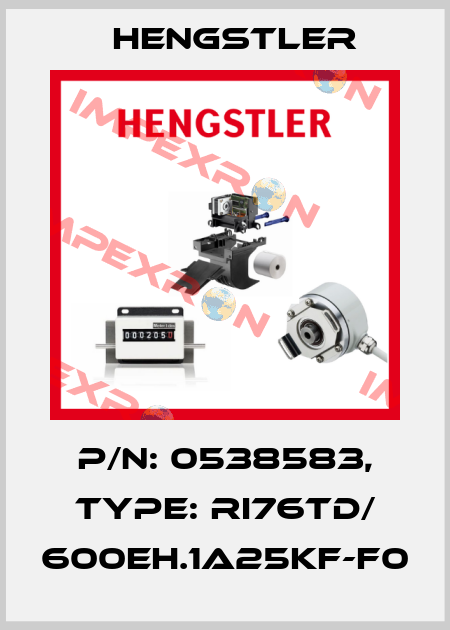p/n: 0538583, Type: RI76TD/ 600EH.1A25KF-F0 Hengstler
