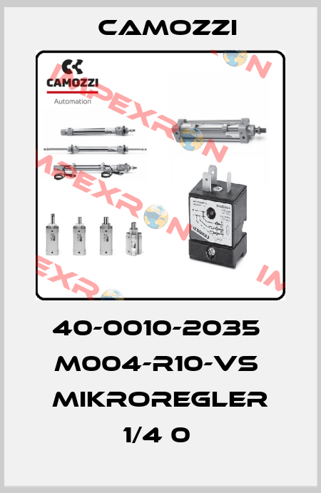 40-0010-2035  M004-R10-VS  MIKROREGLER 1/4 0  Camozzi