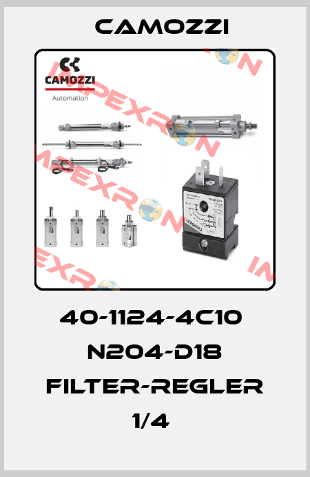 40-1124-4C10  N204-D18 FILTER-REGLER 1/4  Camozzi