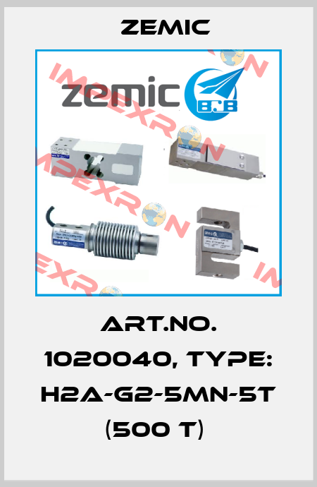 Art.No. 1020040, Type: H2A-G2-5MN-5T (500 t)  ZEMIC