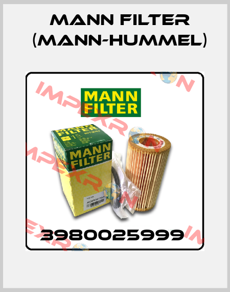 3980025999  Mann Filter (Mann-Hummel)