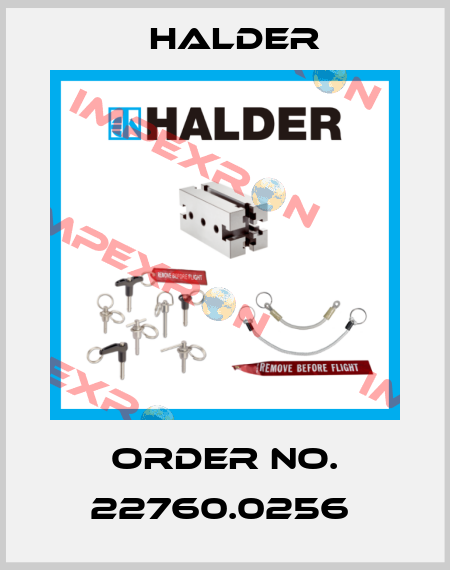 Order No. 22760.0256  Halder