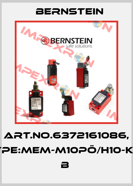 Art.No.6372161086, Type:MEM-M10PÖ/H10-KL2            B  Bernstein