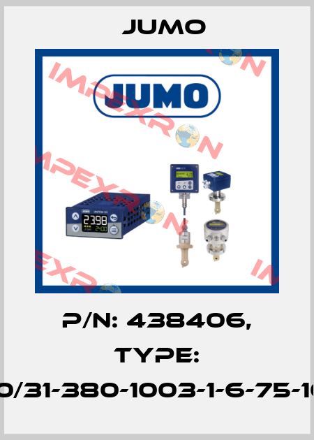 p/n: 438406, Type: 902030/31-380-1003-1-6-75-104/000 Jumo