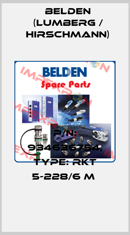 P/N: 934636754, Type: RKT 5-228/6 M  Belden (Lumberg / Hirschmann)