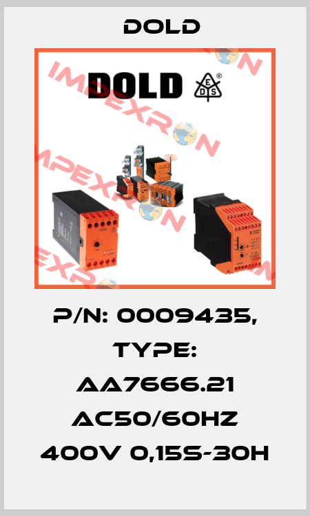 p/n: 0009435, Type: AA7666.21 AC50/60HZ 400V 0,15S-30H Dold