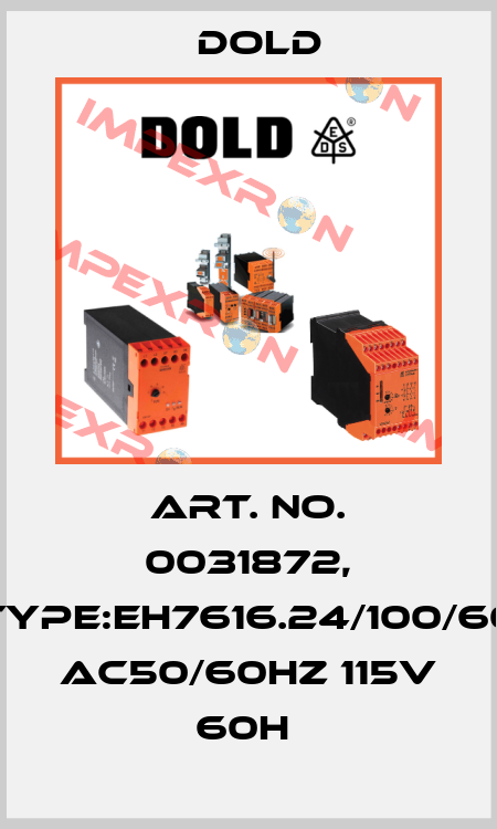 Art. No. 0031872, Type:EH7616.24/100/60 AC50/60HZ 115V 60H  Dold
