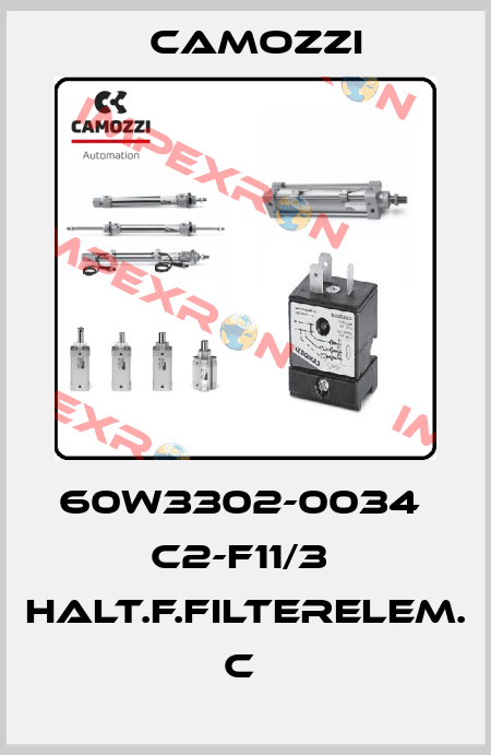 60W3302-0034  C2-F11/3  HALT.F.FILTERELEM. C  Camozzi