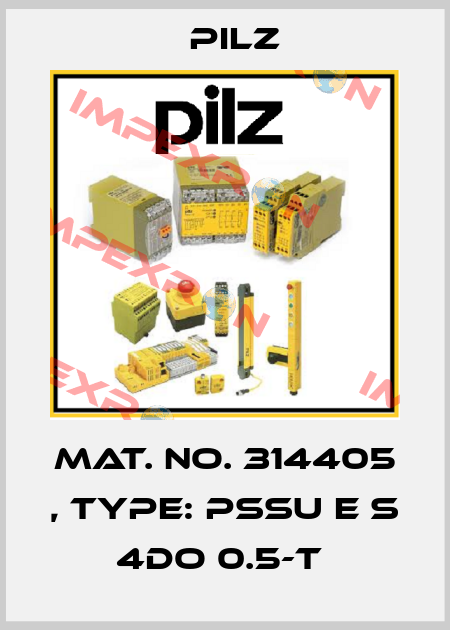 Mat. No. 314405 , Type: PSSu E S 4DO 0.5-T  Pilz