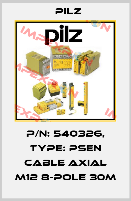 p/n: 540326, Type: PSEN cable axial M12 8-pole 30m Pilz