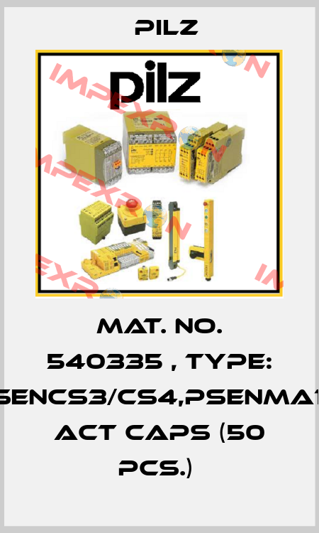 Mat. No. 540335 , Type: PSENcs3/cs4,PSENma1.4 act caps (50 pcs.)  Pilz