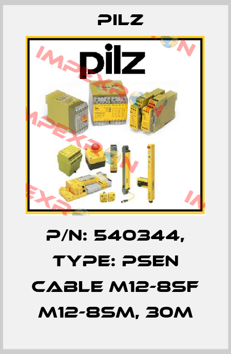 p/n: 540344, Type: PSEN cable M12-8sf M12-8sm, 30m Pilz
