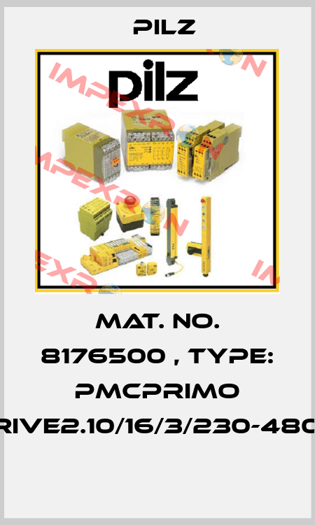 Mat. No. 8176500 , Type: PMCprimo Drive2.10/16/3/230-480V  Pilz
