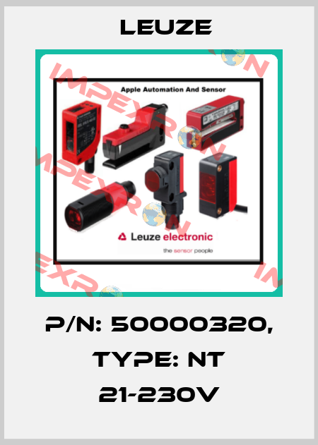 p/n: 50000320, Type: NT 21-230V Leuze