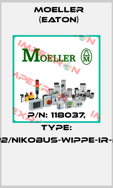 P/N: 118037, Type: 124-00022/NIKOBUS-WIPPE-IR-D.BROWN  Moeller (Eaton)