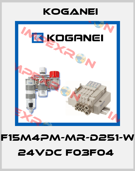 F15M4PM-MR-D251-W 24VDC F03F04  Koganei