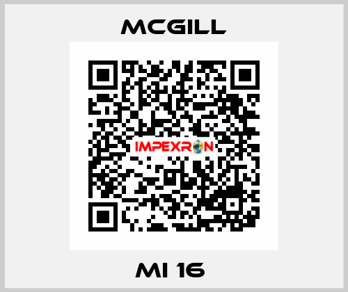  MI 16  McGill
