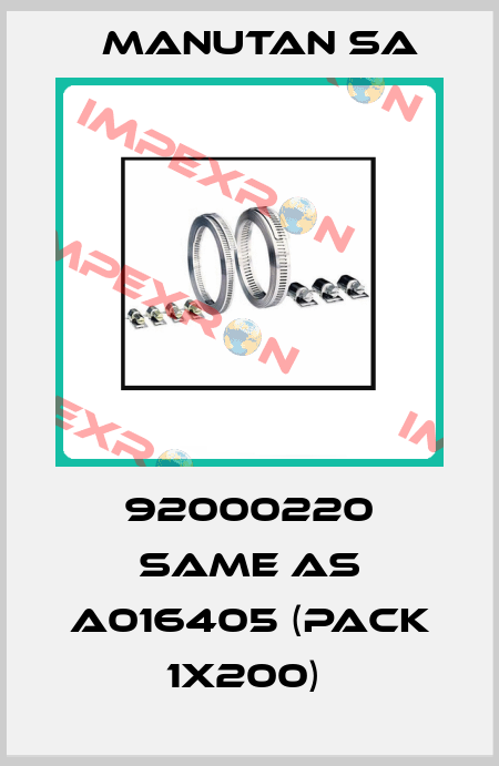 92000220 same as A016405 (pack 1x200)  Manutan SA