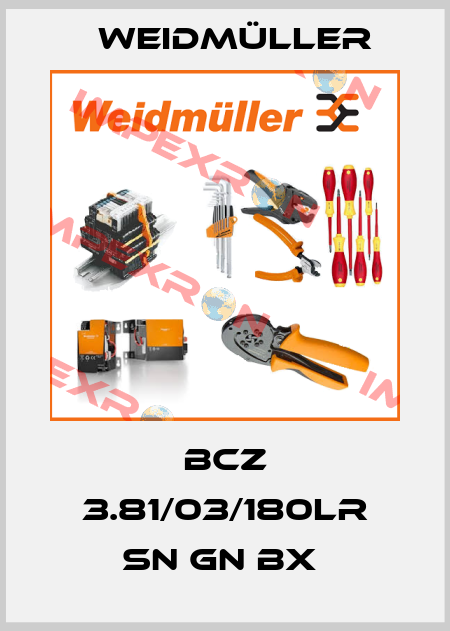 BCZ 3.81/03/180LR SN GN BX  Weidmüller