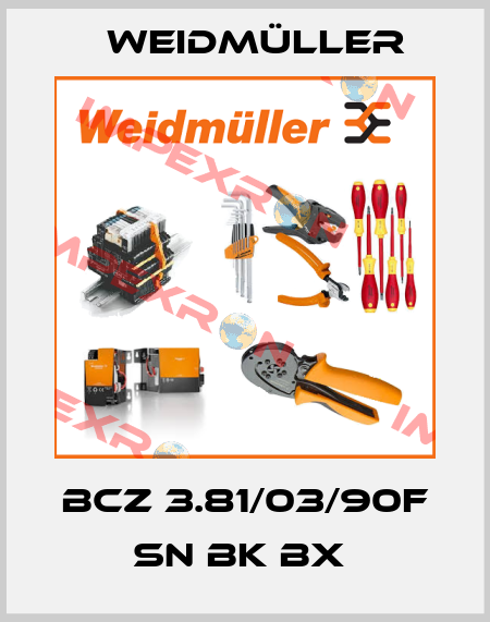 BCZ 3.81/03/90F SN BK BX  Weidmüller
