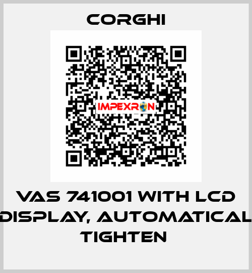 VAS 741001 with LCD display, automatical tighten  Corghi
