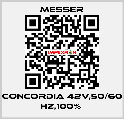 CONCORDIA 42V,50/60 HZ,100%  Messer