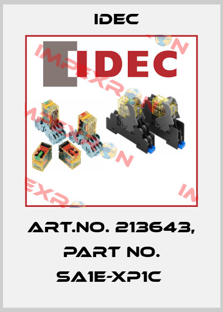 Art.No. 213643, Part No. SA1E-XP1C  Idec