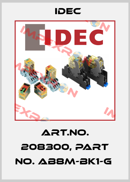 Art.No. 208300, Part No. AB8M-BK1-G  Idec