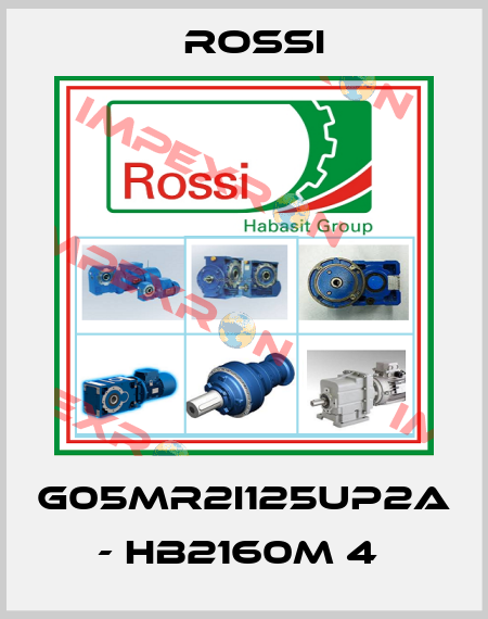 G05MR2I125UP2A - HB2160M 4  Rossi