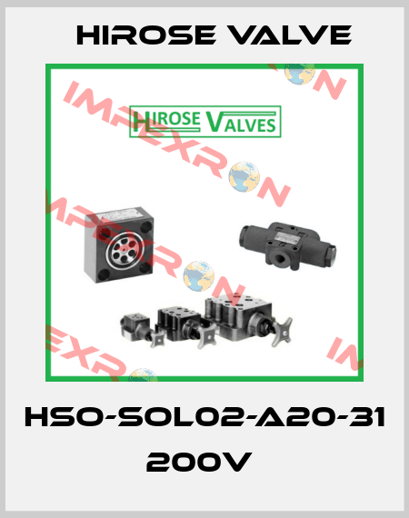 HSO-SOL02-A20-31  200V  Hirose Valve