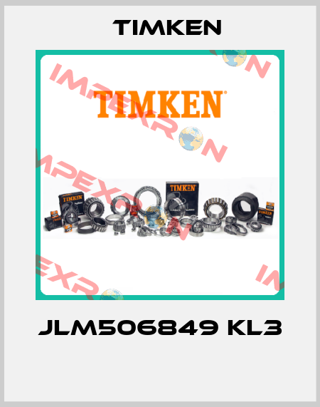 JLM506849 KL3  Timken
