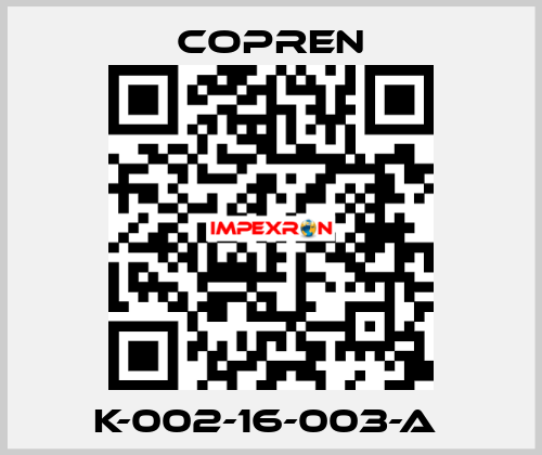 K-002-16-003-A  Copren