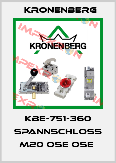 KBE-751-360 SPANNSCHLOß M20 OSE OSE  Kronenberg