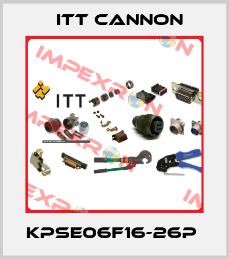 KPSE06F16-26P  Itt Cannon