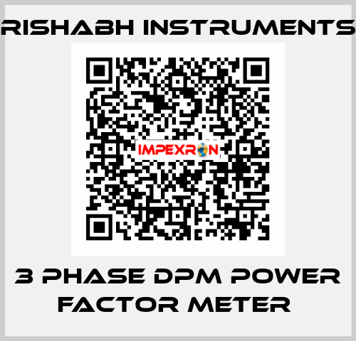 3 Phase DPM Power Factor Meter  Rishabh Instruments