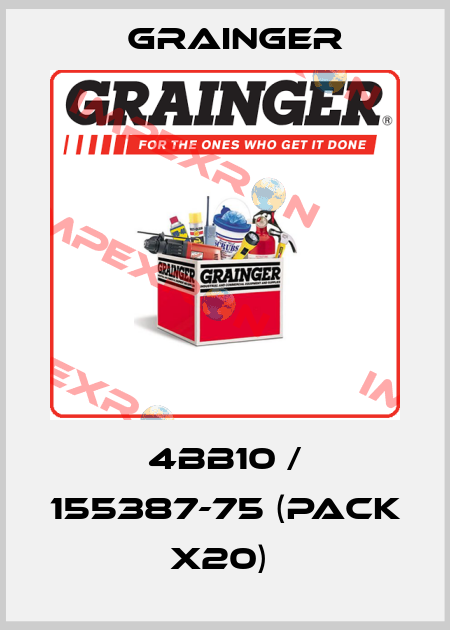 4BB10 / 155387-75 (pack x20)  Grainger