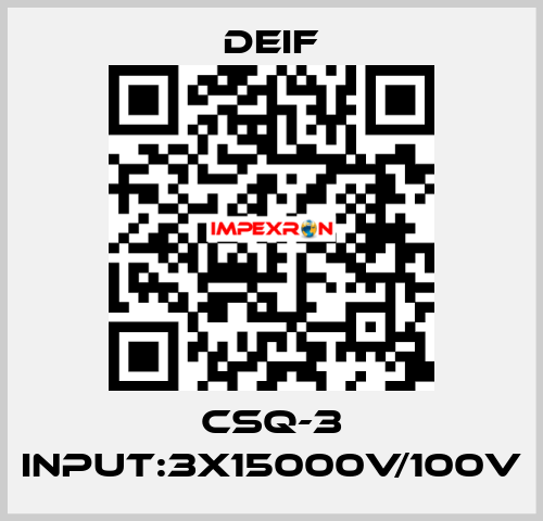 CSQ-3 Input:3x15000V/100V Deif