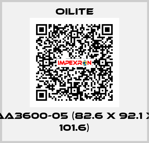 AA3600-05 (82.6 x 92.1 x 101.6) Oilite