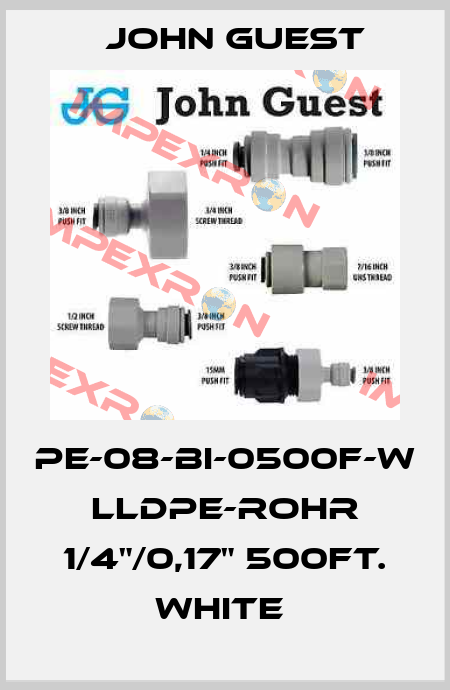 PE-08-BI-0500F-W LLDPE-Rohr 1/4"/0,17" 500ft. white  John Guest