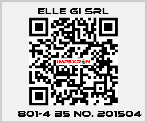 МС801-4 B5 No. 201504 ELLE GI SRL