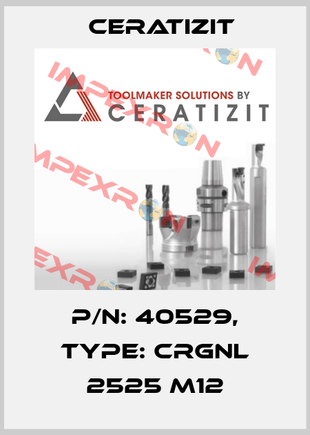 P/N: 40529, Type: CRGNL 2525 M12 Ceratizit