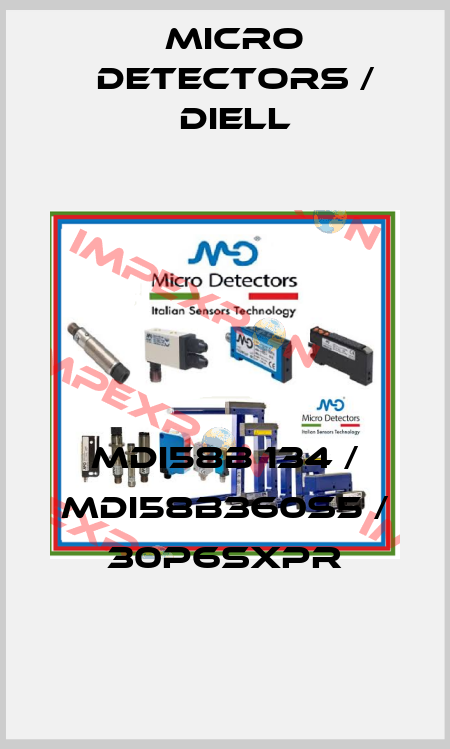 MDI58B 134 / MDI58B360S5 / 30P6SXPR
 Micro Detectors / Diell