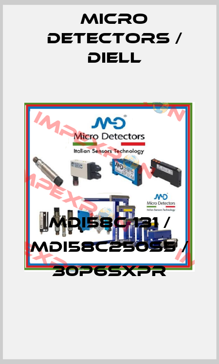 MDI58C 131 / MDI58C250S5 / 30P6SXPR
 Micro Detectors / Diell
