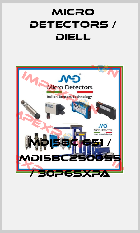MDI58C 651 / MDI58C2500S5 / 30P6SXPA
 Micro Detectors / Diell
