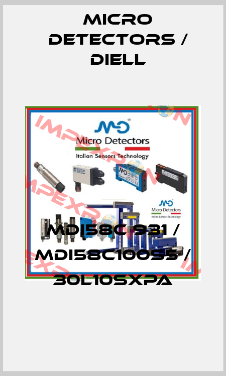 MDI58C 931 / MDI58C100S5 / 30L10SXPA
 Micro Detectors / Diell