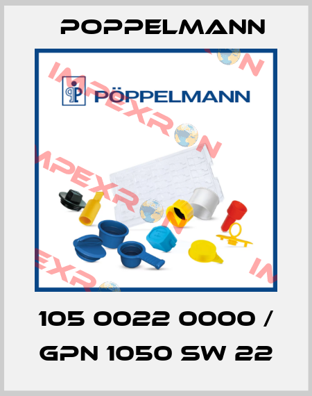 105 0022 0000 / GPN 1050 SW 22 Poppelmann