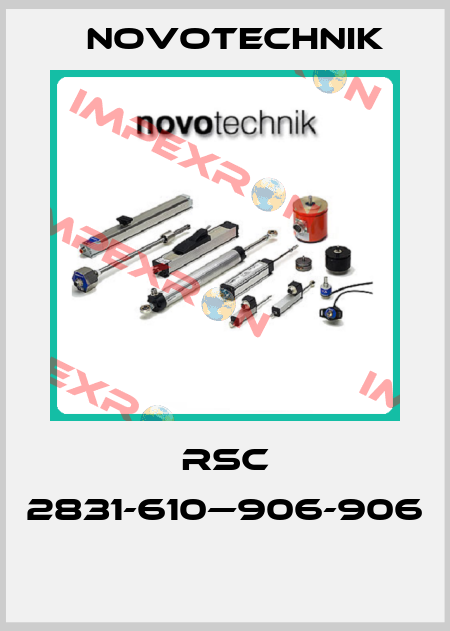 RSC 2831-610—906-906  Novotechnik