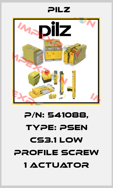 p/n: 541088, Type: PSEN cs3.1 low profile screw 1 actuator Pilz
