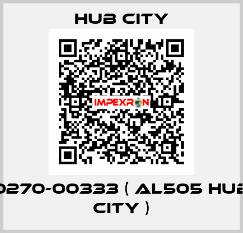 0270-00333 ( AL505 HUB CITY ) Hub City
