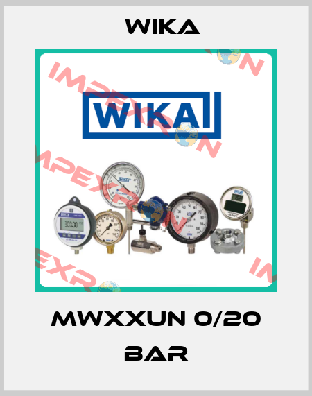 MWXXUN 0/20 bar Wika